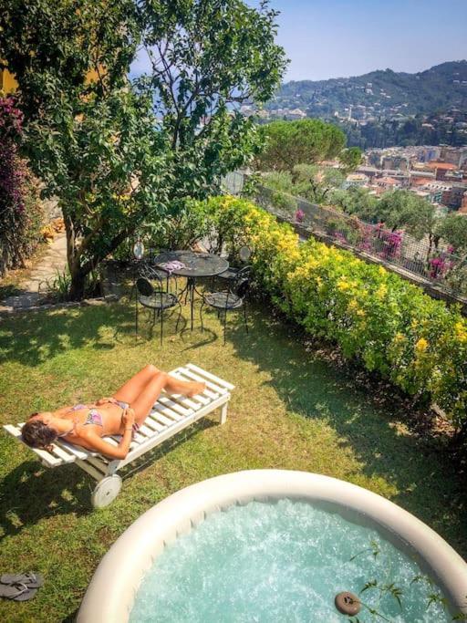 Dreamy Loft Con Vista Mare Giardino E Jacuzzi Sconti Maggio E Giugno Appartement Santa Margherita Ligure Buitenkant foto